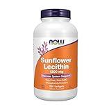 NOW Supplements, Sunflower Lecithin 1200 mg with Phosphatidyl Choline, 200 Softgels