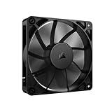 CORSAIR RS120 120mm PWM Fan – Daisy-Chain Connection – Low-Noise – Magnetic Dome Bearing – Single Pack – Black
