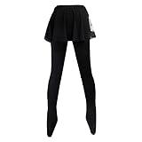 JoyCan Hip Pads Pants for Women & Girls Protective Skate Pants with Butt Pads for Ice Skating Protection Gear Black
