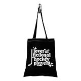 TSOTMO Hockey Players Gift Lover Of Fictional Hockey Players Tote Bag Hockey Romance Gift for Book Reader (Hockey tote)