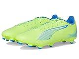 PUMA Men's Ultra 5 Play Firm, Artificial Ground Soccer Cleats Sneaker, Fizzy Apple White-Bluemazing, 10.5