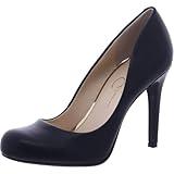 Jessica Simpson Women's Calie Pump, Black Sleek, 12