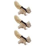 Outward Hound Squeakin' Squirrels Plush Replacement Dog Toys - 3 Pack