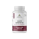 Ancient Nutrition Hair Growth + Collagen Supplement, Hydrolyzed Collagen Peptides, Clinically Studied Superfoods for Hair Growth Support, Thicker, Fuller Hair and Radiant Skin, 60 Count