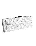 KronosRising Keyboard Sleeve Travel Case for Logitech Mk270 Wireless Keyboard Compact Mouse Combo Rugged Neoprene Construction Zipper Mouse Storage and Cable Storage Pouch (White)