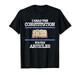 History Teachers Read the Constitution Distressed Funny T-Shirt