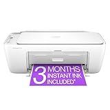 HP DeskJet 2827e Wireless All-in-One Color Inkjet Printer, Scanner, Copier, Best Home Printer, 3 Months of Instant Ink Trial Included (6W7F5A)