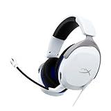 HyperX Cloud Stinger 2 Core - Gaming Headset for Playstation, Lightweight Over-Ear Headset with mic, Swivel-to-Mute Function, 40mm Drivers - White