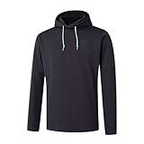 M MAELREG Men's Hoodies Lightweight Dry Fit Breathable Brushed Fleece Pocket Fashion Patterns Mens Sweatshirt