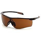 Carhartt Gear CHB918ST Cayce™ Sandstone Bronze Anti-Fog Lens - One Size Fits All - Black/Tan