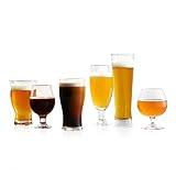 Libbey Craft Brews Assorted Beer Glasses Set of 6, Versatile, Premium Beer Glass Set, Craft Beer Glasses for Pilsner, Stout, Lager, IPA & More