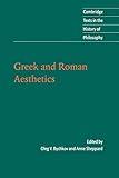 Greek and Roman Aesthetics (Cambridge Texts in the History of Philosophy)