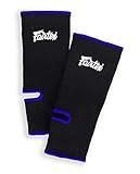 Fairtex AS1 Ankle Guard - Premium Ankle Support for Muay Thai, MMA & Kickboxing - Maximum Support & Comfort. Ideal Foot Support for Intense Training(Black/Blue/One Size)