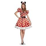 Disney Disguise Women's Red Minnie Mouse Classic Costume, Red/Black/White, X-Large