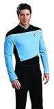 Rubie's mens Star Trek the Next Generation Deluxe Science Officer Shirt Adult Costume Top, Multi-colored, Medium US