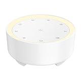 Kipcush Sound Machine & Night Light for Adults, Baby, Kids. White Noise Machine with 20 Soothing Sleep Sounds. Small Size & Portable Design for Bedroom, Office, Travel. Favorites Buttons, Timer
