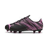 PUMA Kids Attacanto Firm, Artificial Ground Soccer Cleats Sneaker, Black-Poison Pink, 9 US Unisex Toddler