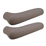 Dokpav 2 PCS Baby Safety Equipment Door Handle Cover, Silicone Door Handle Glove Cover, Thicker Door Knob Protector, Anti-Static, Food Grade Silicone (Brown)