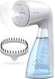HiLIFE Steamer for Clothes, Handheld Clothes Steamer with Large 300ml Tank, 1100W Strong Power, 30S Fast Heat-up, Garment Fabric Wrinkle Remover, Portable & Compact Travel Size ONLY FOR 120V (White)
