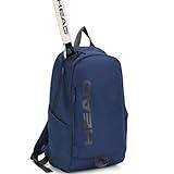 HEAD Waterproof Gym Backpack for Women/Men, Compact Laptop Backpack for College/Sport/Fitness/Work/Daily, (Navy Blue)