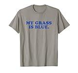 My Grass Is Blue - Bluegrass Fan Retro Typography T-Shirt