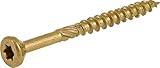 Power Pro 967786 Wood Screws, #8 x 2", Premium Outdoor Deck Screws, Rust Resistant, Epoxy Coated Bronze, 3000pcs Tub
