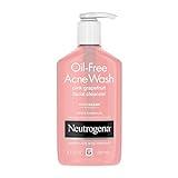 Neutrogena Oil-Free Salicylic Acid Pink Grapefruit Pore Cleansing Acne Wash and Facial Cleanser with Vitamin C, 9.1 fl. oz