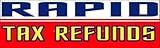 Rapid Tax Refunds | Full Color Horizontal Vinyl Display Banner with Grommets | Ready to Hang | 3’h x 10’w ft