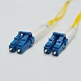 FiberCablesDirect LC-SC OS2 Fiber Patch Cable - 10Gb Duplex 50/125µm Singlemode Corning Glass | 15M (49.21ft) | Bulk Networking, Data Centers, Telecom, Enterprise Applications