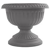 Bloem Grecian Urn Planter 18" Charcoal Gray