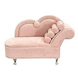 DD-life Openable Sofa Jewelry Box Couch Jewelry Box,Miniature Sofa Velvet Chair Earrings Necklace Bracelet Storage Box, Gift for Girls and Women Jewelry Box(Pink,Style 2)
