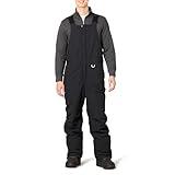 Amazon Essentials Men's Water-Resistant Insulated Snow Bib Overall, Black, Large