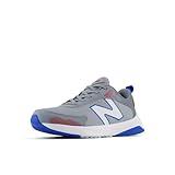 New Balance Dynasoft 545 V1 Lace-up Running Shoe, Steel/Team Red/Blue Oasis, 4.5 US Unisex Big Kid