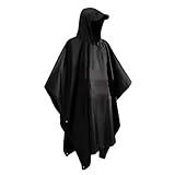 Men’S Emergency Rain Poncho Packable Design Water-Resistant Cycle Commute Essential