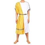 EAWIN Men's Deluxe Classic Toga Costume Set Including Tunic and Belt Roman God Tunic Summer Costume for Men