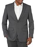 Haggar Men's Suit Jacket, Dark Heather Grey, 46 Tall
