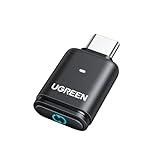 UGREEN USB-C Bluetooth Adapter for PS5, Bluetooth 5.3 Audio Adapter with APTX Low Latency & aptX-Adaptive, Wireless Audio Transmitter to Connect Wireless Headphones & Earbuds