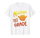 Aloha 1st Grade Back To School Hawaiian Shaka Cool Hawaii T-Shirt