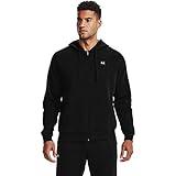 Under Armour Men's UA Rival Fleece Full Zip Hoodie , Black (001)/Onyx White , Small