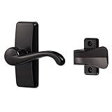 Ideal Security GL Lever Handle Set for Storm Doors and Screen Doors, Storm Door Handle Replacement, Screen Door Handle, Matte Black