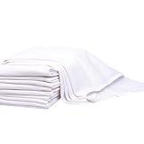 Linteum Textile Classic White Flour Sack Kitchen Dish Towels 100% Cotton, Tea Towels Absorbent and Long Lasting Material 24 Pack - 28x29 in