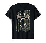 Hunting Fishing Faith - Christian Hunter Fisherman Camo USA T-Shirt