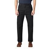 Dickies Men's Relaxed Fit Straight-Leg Duck Carpenter Jean, Black, 38W x 30L