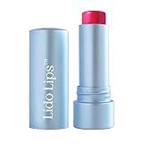 Lido Lips Tinted Lip Balm. Moisturizing Sheer, Buildable Lip Color with Hyaluronic Acid, Vitamin E and Rich Oil. Beauty Moisturizer 0.21oz - Rosy Bloom