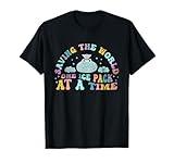 Saving The World One Ice Pack At Time School Nurse Week T-Shirt