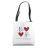 E & F Couples Initials, Wedding, Anniversary, Housewarming Tote Bag