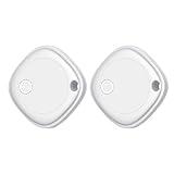 Air Tags-2 Pack, Bluetooth Tracker Works with Apple Find My APP (iOS Only), Bluetooth Smart Air Tag Keys Finder and Item Locator for Keys, Bags, Luggage, Pets, Wallet, Replaceable Battery