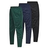 Ultra Performance 3 Pack Boys Athletic Active Sweatpants Tricot Open Bottom Track Pants for Boys