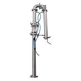 Distilling Equipment, New Tubular Distillation Tower With Sight Glass Copper Mesh 2" Stainless Still Moonshine Reflux Distilling Column Brew Bear Wine Making Tool