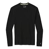 Smartwool Men's Classic Thermal Merino Base Layer Crew, Black, Small